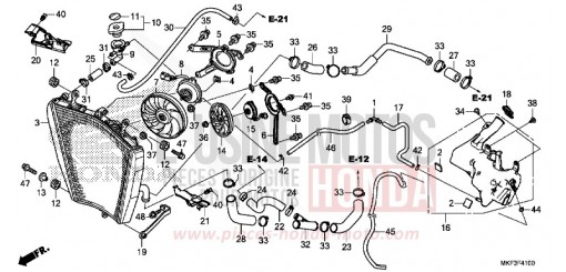 RADIATEUR CBR1000S1J de 2018